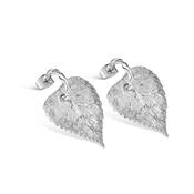 Textured Leaf Earrings image