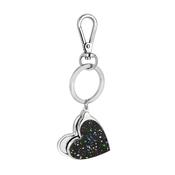 Heart and Mirror Keyring