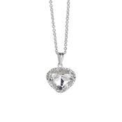 Clear Stone Heart Pendant image