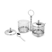 Cut Glass Condiment Set image