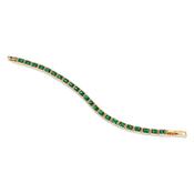 Emerald Green Square Stone Bracelet image