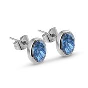 Dark Blue Stone Stud Earrings image