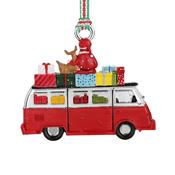 Camper Van with Santa Christmas Tree Decoration image