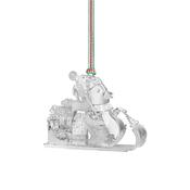 Penguin on Sleigh Christmas Decoration image