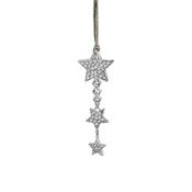 Star with Clear Stone Christmas Tree Decoration image