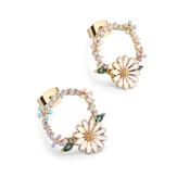 Gold Plated Daisy Earrings image