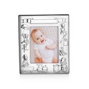 Silver Plated Teddy Bear Frame 3x5 image