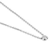 Sterling Silver Bezel Set Lab Grown Diamond Pendant 0.2ct image