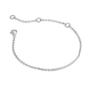 Sterling Silver Pavé Set Lab Grown Diamond Bracelet 0.13ct image