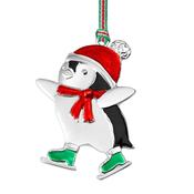 Penguin with Green Boots Christmas Tree Decoration image