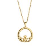Gold Plated Claddagh Pendant