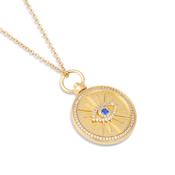 Gold Plated Evil Eye Pendant image
