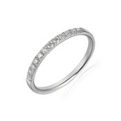 18ct White Gold Micro Setting Half Eternity Ring image