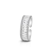 Silver Plated Baguette CZ Ring image