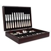 Silver Plated 124 Piece Cutlery Set - Antique