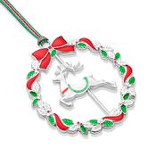 Reindeer Wreath Christmas Tree Decoration image