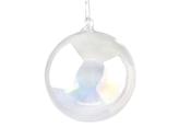 60mm Clear Soap Bubble Christmas Bauble image