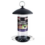 Gardman Black Steel Suet Treat and Mealworm Feeder