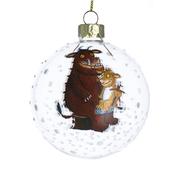 Gruffalo &amp; Child Baby's First Christmas Glass Bauble image