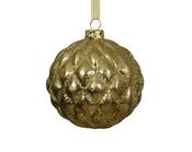 Shatterproof Bauble Light Gold 8 cm image