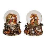 Musical Nativity Snow Globes 15 cm - 2 Assorted Designs image