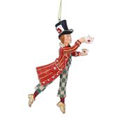 Mad Hatter Resin Hanging Christmas Decoration image