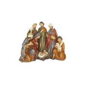 Red-Brown Nativity Block 23 cm image