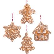 Ceramic Gingerbread Mini Shapes Christmas Decoration – 4 Designs image