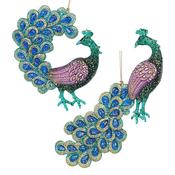 Acrylic Peacock Christmas Decoration – 2 Designs image