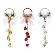 Jingle Bell Christmas Door Hangers 30 cm - 3 Assorted Colours image