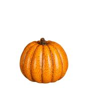 Orange Glitter Decorative Pumpkin – 15 cm