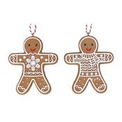 Resin Gingerbread Man – White Iced – 2 Designs image