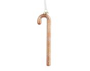 Glass Christmas Decoration Candy Cane Brown 21.2 cm image