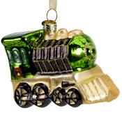 Glass Christmas Decoration Train 10.5 cm – 2 Assorted Colours image