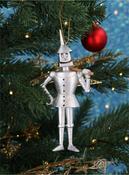 Silver Resin Tin Man Christmas Decoration image