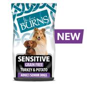 Burns Sensitive Dry Dog Food Turkey &amp; Potato (2kgs)