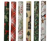 Gift Wrapping Paper Christmas Designs 200 × 70 cm – 6 Assorted Designs image