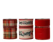 Christmas Ribbon Designs 200 × 6.3 cm – 6 Assorted Designs image