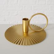 Christmas Candle holder Karlo gold (H 8 cm, L 17 cm) image