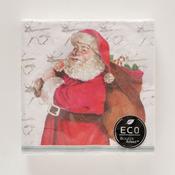 Santa Floral Recycled-Paper Napkins 16.5 cm image