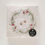 Floral Recycled-Paper Napkins 16.5 cm image