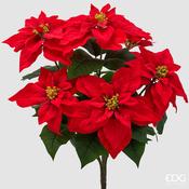 Artificial Red Poinsettia Bush 55 x 45 cm image