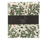 Tablecloth White with Mistletoe and Holly 140 × 240 cm image