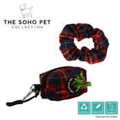 Ancol Soho Tartan Poop Bag Holder &amp; Scrunchie image