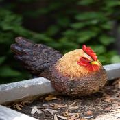 Fence Chicken Garden Ornament – Assorted Designs image