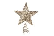 Gold Sparkling Acrylic Christmas Tree Top Star image