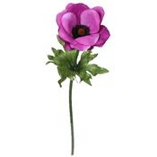 Artificial Anemone Decorative Flower - Purple (40cm)