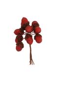 Red Glitter Acrylic Acorn Pick Bunch image