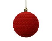 Christmas Bauble PP Christmas Red Round 10 cm image