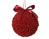 Foam Christmas Bauble Red Round 10 cm image